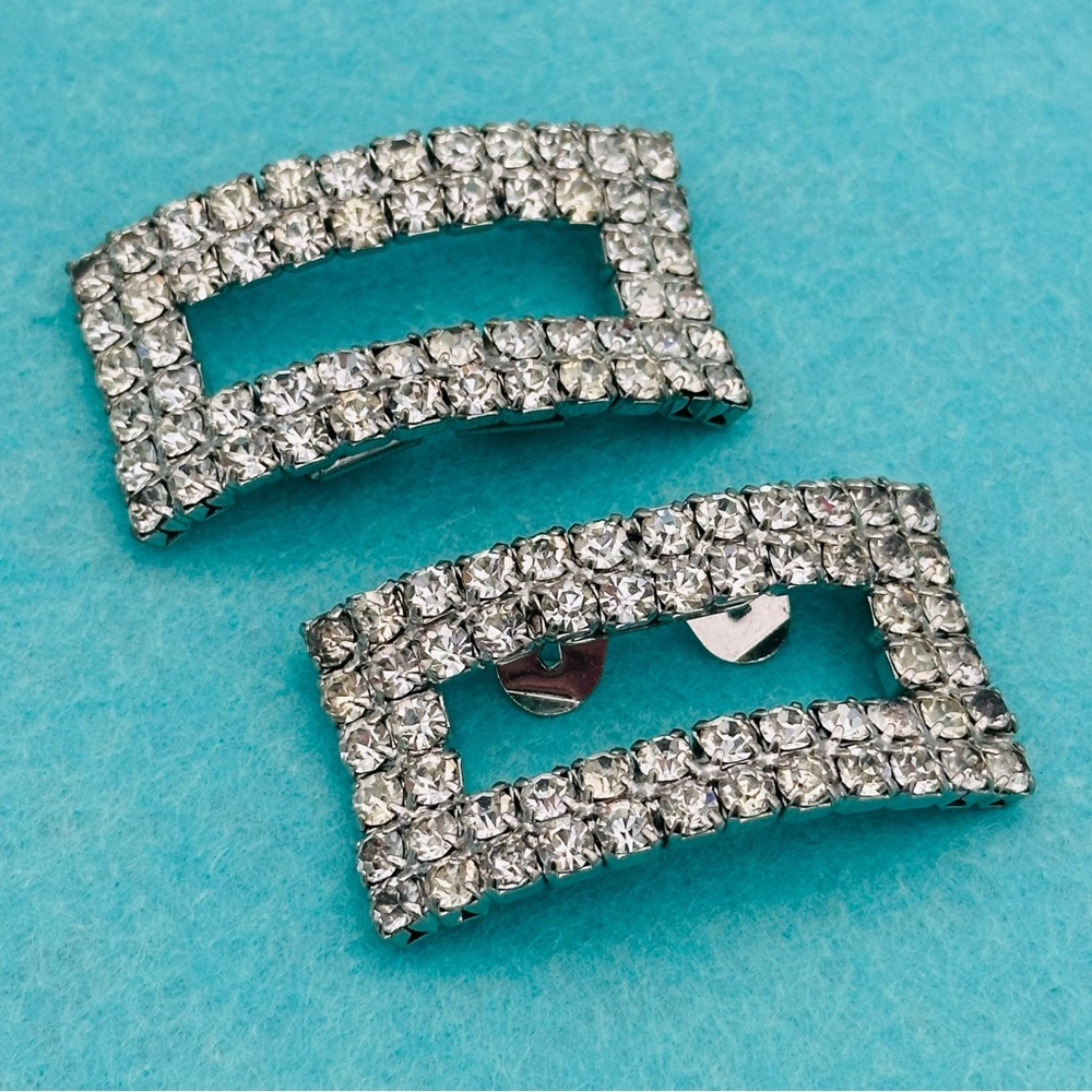 Musi Vintage Rhinestone Shoe Clips - Picture 2 of 8